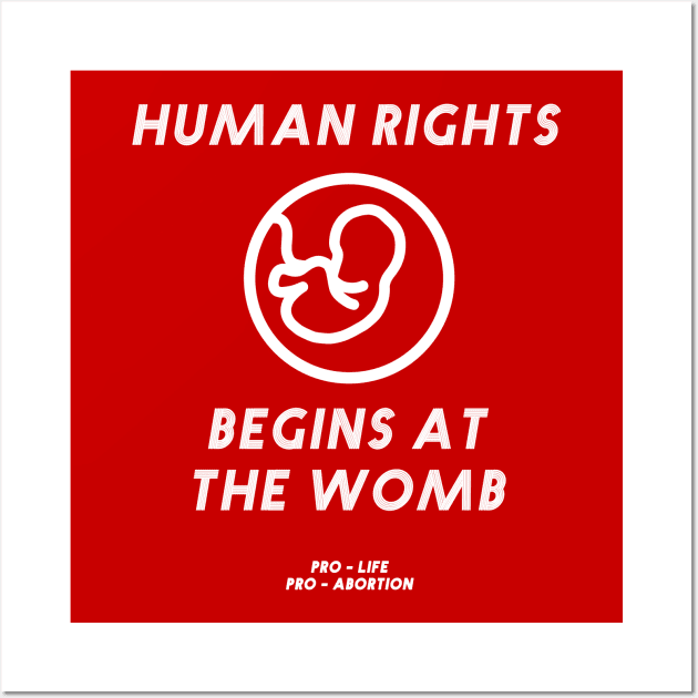 Womb Pro Life Design Wall Art by Eyanosa